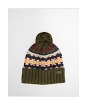 Men's Barbour Kane Knitted Beanie & Gloves Gift Set - Dark Olive