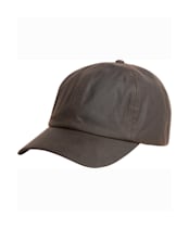 Men's Barbour Waxed Sports Cap - Dark Brown