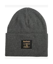 Men's Barbour Harton Beanie Hat - Charcoal
