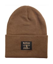 Men's Barbour Harton Beanie Hat - Dark Sand