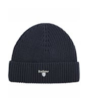 Men's Barbour Cascade Knitted Beanie Hat - Navy