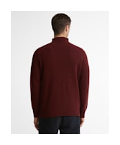 Men's Barbour Essential Wool Half Zip Sweater - Russet