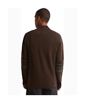 Men's Barbour Holden Half Zip Sweater - Dark Oak