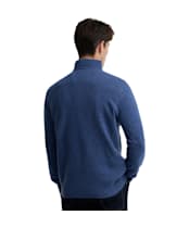 Men's Barbour Nelson Essential Half Zip Sweater - Deep Blue