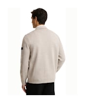 Men's Barbour International Burley Zip Through Cardigan - Concrete