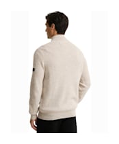 Men's Barbour International Crawley Funnel Neck Jumper - Concrete