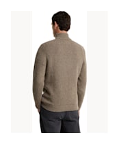 Men's Barbour Danforth Textured Half-Zip Sweater - Mushroom