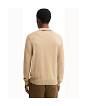 Men's Barbour Taunton Knitted Polo Shirt - Stone