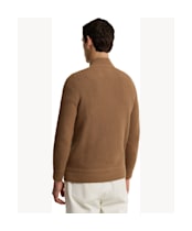 Men's Barbour Pluckley Half Zip Knitted Jumper - Sandstone
