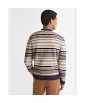 Men's Barbour Highsted Fairisle Crew Neck Sweater - Navy