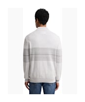 Men's Barbour Millwood Fairisle Half Zip Jumper - Grey Marl