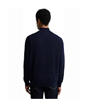Men's Barbour Ronson Tartan Trim Half Zip - Navy