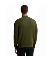Men's Barbour Ronson Tartan Trim Half Zip - Olive