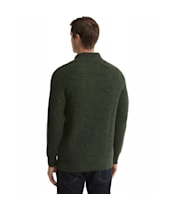 Men's Barbour Essentials Fleck Shawl Neck - Olive