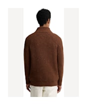 Men's Barbour Essentials Fleck Shawl Neck - Bracken
