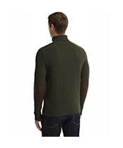 Men's Barbour Staplecross Roll Neck Sweater - Seaweed