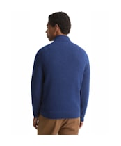 Men's Barbour Newtown Half Zip Knitted Jumper - Inky Blue