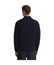 Men's Barbour Newtown Half Zip Knitted Jumper - Navy