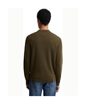 Men's Barbour Pure Cashmere Sweater - Olive