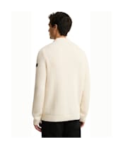 Men's Barbour International Oxham Crew Neck Jumper - Whisper White