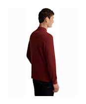Men's Barbour Kentown Tailored Long Sleeve Polo Shirt - Russet