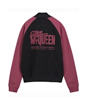 Men's Barbour International Steve McQueen Kenny Half Zip Sweatshirt - Black / Maroon