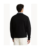 Men's Barbour International Essential Crew Neck Sweatshirt - Black / Pewter