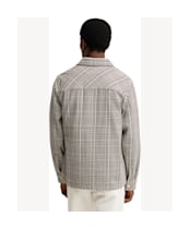 Men's Barbour Alderney Houndstooth Overshirt - Whisper White