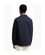 Men's Barbour Yorklane Twill Overshirt - Dark Navy