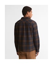 Men's Barbour Acklington Checked Overshirt - Navy