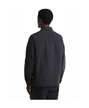 Men's Barbour Tartan Trimmed Washed Overshirt - Dark Navy