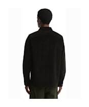 Men's Barbour Tartan Trimmed Cord Overshirt - Olive
