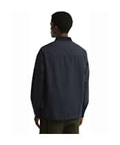 Men's Barbour Cord Collar Twill Overshirt - Dark Navy