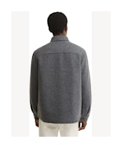 Men's Barbour Marltown Tailored Wool Blend Overshirt - Dark Grey Marl