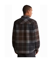 Men's Barbour Woodlane Brushed Check Overshirt - Midnight Oak Tartan