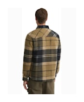 Men's Barbour Woodlane Brushed Check Overshirt - Birchwood Dress Tartan