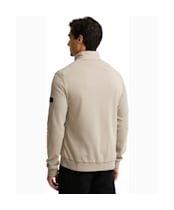 Men's Barbour International Collins Baffle Quilted Sweatshirt - Concrete