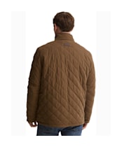 Men's Barbour Waterproof Shoveler Quilted Jacket - Dark Sand