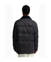 Men's Barbour Lonnen Tartan Puffer Jacket - Shadow Classic Tartan