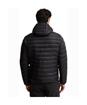 Men's Barbour International Ouston Hooded Puffer Jacket - Black
