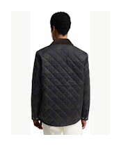 Men's Barbour Tartan Shirt Quilted Jacket - Shadow Classic Tartan