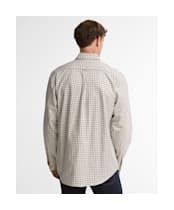 Men's Barbour Sporting Tattersall Shirt - Long Sleeve - Dark Bordeaux