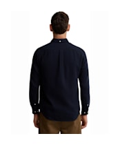 Men's Barbour Buckley Tailored Herringbone Shirt - Navy