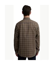 Men's Barbour Panwell Thermo Weave Regular Checked Shirt - Camel