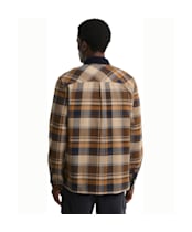 Men's Barbour Grasmoor Relaxed Checked Shirt - Dark Sand