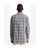 Men's Barbour Mosswood Tailored Checked Shirt - Navy