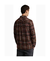 Men's Barbour Catrake Relaxed Patchwork Shirt - Brown