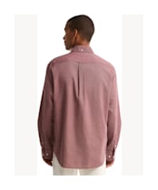 Men's Barbour Nevis Authentic Textured Shirt - Ruby Marl