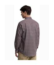 Men's Barbour Dishford Thermo Weave Regular Fit Checked Shirt - Dark Bordeaux
