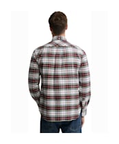 Men's Barbour Tay Authentic Highland Check Oxford Shirt - Red